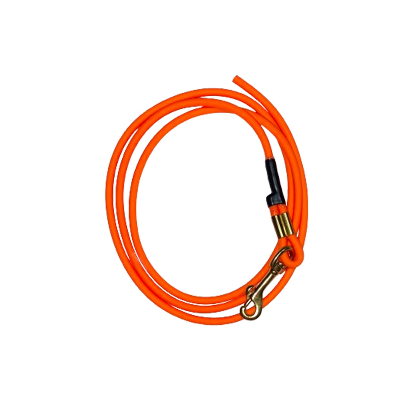 Blaze Orange 1/4-in BioThane Round Rope Line leash