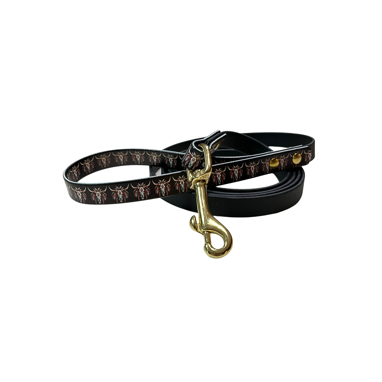Palomine Lines Designer BioThane Dog Leash 5/8 in — Southwestern/Black